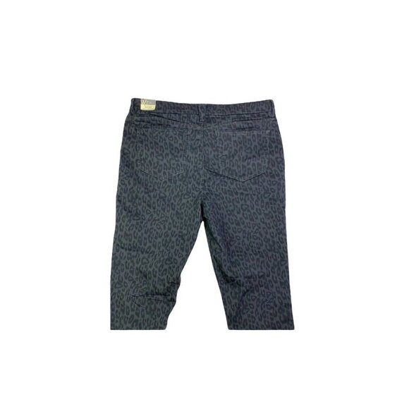 Wit & Wisdom Womens Black High Rise Animal Print Straight Leg Jeans Size 12 - Picture 7 of 12